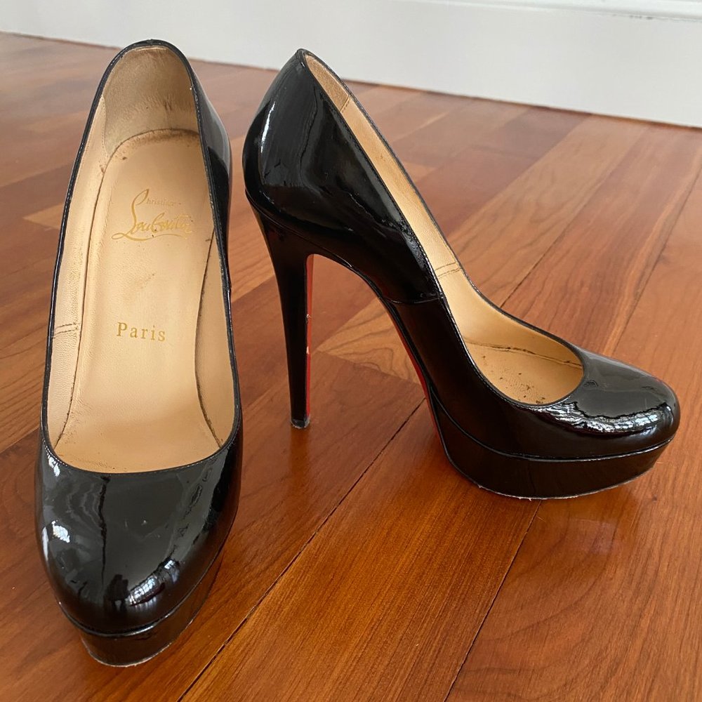 Christian Louboutin Dirditta Black Patent - Picture 2 of 5